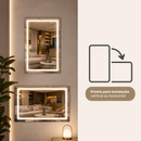 Espelho Decorativo LED Touch | Espelho com Iluminação para Maquiagem