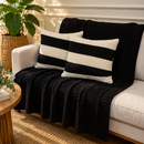 Kit Manta Tricot Decorativa | Elegância e Aconchego Para Sua Casa