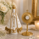 Kit religioso Nossa Senhora Aparecida+ Ostensório