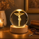 Luminária - Bola de cristal Jesus Cristo