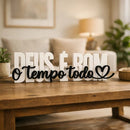 Letreiro Bíblico Deus é Bom o Tempo Todo | Decoração Cristã