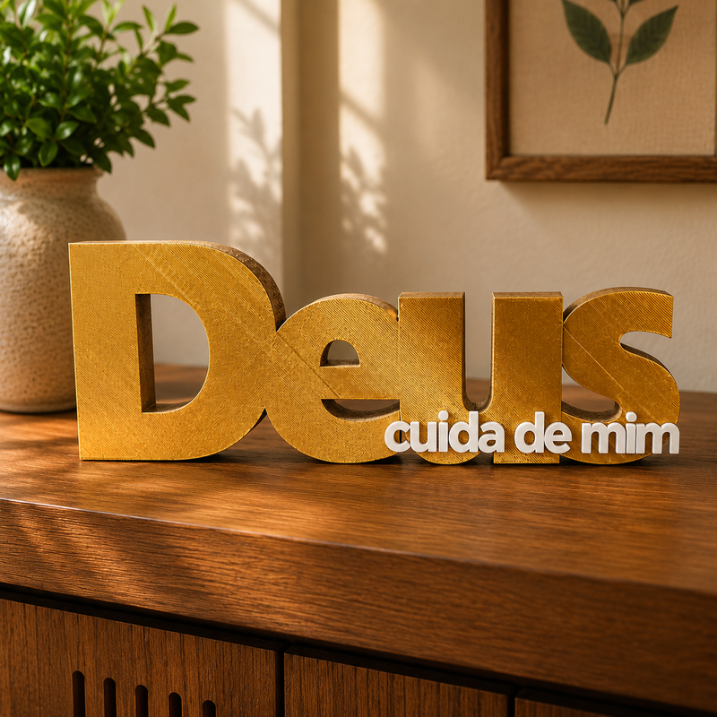 Coleção Presença Deus Cuida de Mim | Decoração Cristã Inspiradora