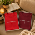 Kit 2 Camisetas Cristãs Premium | Tua Graça Me Basta e Seu Amor Me Sustenta