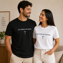 Kit 2 Camisetas Cristãs Premium | Tua Graça Me Basta e Seu Amor Me Sustenta