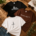 Kit 3 Camisetas Femininas Estampadas 100% Algodão | Conforto e Estilo