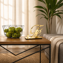 Palavra Decorativa Fé Espelhada Dourada | Decoração Luxo