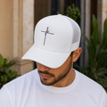 Boné Fé Trucker Aba Curva | Boné Cristão Masculino e Feminino