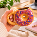 Caneca Donut 3D Rosa Chocolate | Caneca Criativa e Decorativa