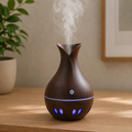 Umidificador Difusor Aromatizador Madeira Escuro USB UM036
