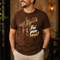 Camiseta Cristã Foi Por Você | 100% Algodão Gospel