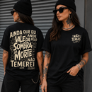 Camiseta Oversized Cristã Frente e Costas 100% Algodão