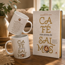 Kit Café com Aroma de Salmos + Caneca | Presente Cristão