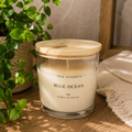 Kit 2 Velas Aromáticas Artesanais Premium 150g com Tampa de Madeira