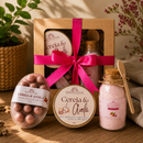 Kit Presente SPA Mini | Vela Aromática, Escalda Pés e Sabonete Massageador