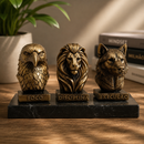 Trio Decorativo Motivação | Decoração Elegante Para Sala e Escritório