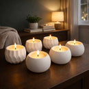 Kit 6 Velas Aromáticas com Vasos Decorativos 2 em 1